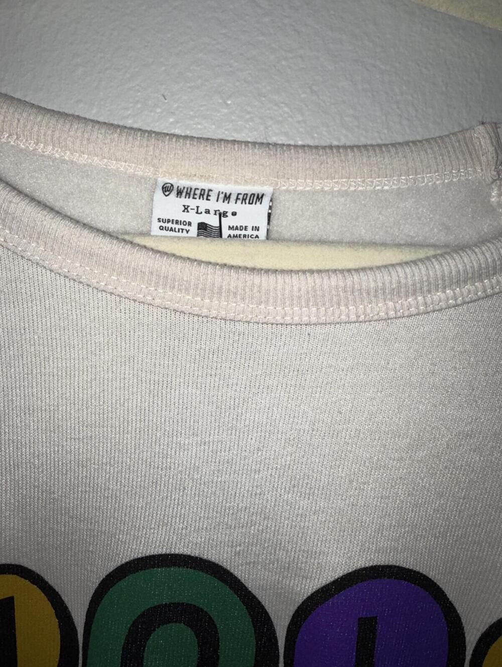 Where I'm From NOLA Streetcar Sweatshirt Women's XL NWT New Orleans Graphic - Picture 4 of 6